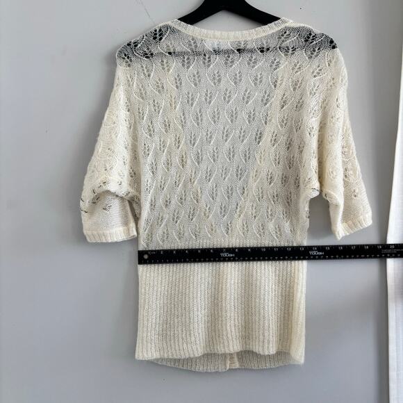 Y2K Ann Taylor Loft Mohair Wool Blend Sweater Embellished Women's Size XS - Picture 6 of 9
